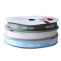 톡톡팬시 굿즈 ROSE DAY 프린팅 포장리본 3p 세트, NO21, 13.5m