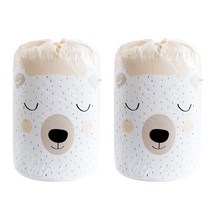 아리코 PVC 방수퀄트 이불옷 수납정리백 슬립베어, 2개입