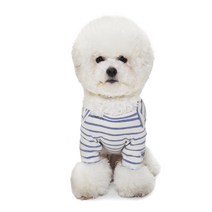 베니즈 스트라이프 라운드 티셔츠, 블루