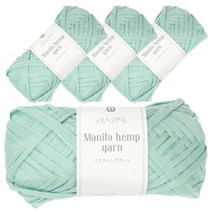 마닐라햄프얀 마100% 뜨개실 4p, 518번 민트, 50m
