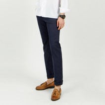 르젠옴므 남성용 베이직 심플컬러 슬림일자 스판 면바지 LNPM001SJ
