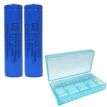 SNCELL 18650 볼록형 보호배터리 2p + 배터리 케이스 랜덤 발송, 1세트