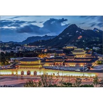 퍼즐코리아 해질녘 경복궁 전경 직소퍼즐 3183, 1000피스, 혼합 색상