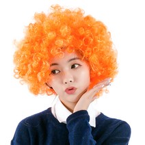 파티쇼 SHOW디스코 점보가발 대형, 오렌지