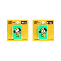 라인프렌즈 BT21 3단 스탬프 2p, 치미, 혼합 색상