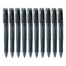 제브라 클립온 2C 멀티펜 0.7mm, 블랙, 10개