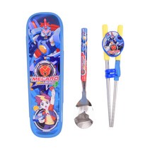 릴팡 빠샤메카드 스텐젓가락스푼 소프트 케이스세트, 혼합 색상, 1세트, 스푼+젓가락+케이스