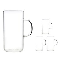 마카 내열유리 머그컵 M09 700ml, 4개