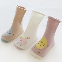 엠케이 네츄럴 유아 니삭스 3종세트4 레몬친구들