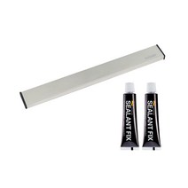 모나코올리브 메탈라인 자석칼걸이 40 +실란트픽스 접착제 2p, 실버, 1개