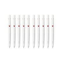 제브라 블렌 젤잉크팬 0.7mm, 화이트바디 + 레드잉크, 10개
