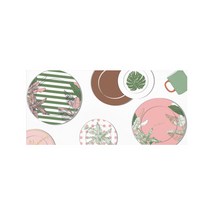모리스벤암펠 멜로우스페이스 그린PVC 테이블 식탁매트 플레이팅, 그린, 43cm x 20cm