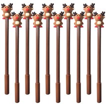 X-MAS 중성펜 0.5mm, 루돌프, 10개