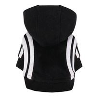 퍼피엔젤 베이직테이프 강아지 후드티셔츠 TS667, 999 Black