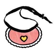 도그아이 강아지 고양이 케이프 스카프 M, 핑크하트, 1개