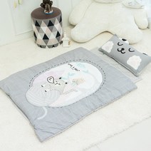 이지베이비 사계절 낮잠이불 분리형 + 패드 + 베개 + 일반 베개솜, 프렌즈냥이