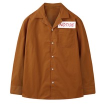 해리슨 남성용 4컬러 패치 오버핏 오픈카라 긴팔 셔츠 JIM1173