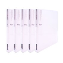 아이콘 컬렉션 클리어 파일 40p, 백색, 5개