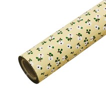 포포팬시 미니플라워 비닐 증착 롤 포장지 대 53cm x 20m, 베이지, 1개