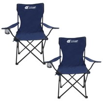 조아캠프 팔걸이 낚시 의자, 네이비, 2개
