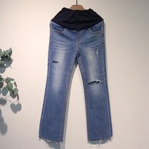 이얀 임부용 굿 컷팅 부츠컷 청바지