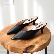 단골언니 여성용 스틸레토 V컷팅 퍼스널 뮬 블로퍼