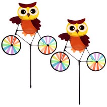 리빙다 자전거바람개비(브라운부엉이) 2개입, 2개