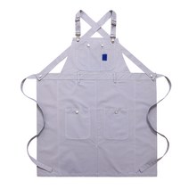 하마테 카페 바리스타 앞치마, 그레이, 1개
