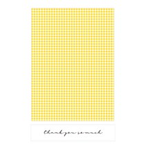 도나앤데코 일라 체크 페이퍼 기프트백 20p + 땡큐소머치 스티커 20p, 옐로(기프트백), 투명(스티커), 1세트