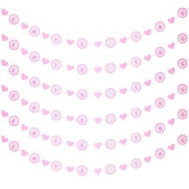 리빙다 파티패션 가랜드 6p 세트, 아이러브유