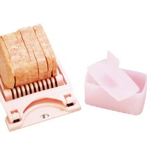 알럽하우스 도블레 스팸김밥 만들기 슬라이서   소틀 세트, 핑크, 1세트