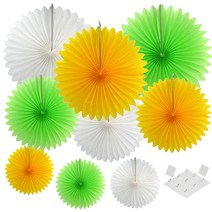 파티쇼 페이퍼휠 3종 x 3p + 마운트 10p, 옐로우, 화이트, 라임그린