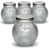 엠글라스 레몬 750 유리 잼병, 700ml, 4개