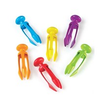 러닝리소스 레인보우 집게 6종 세트 LER2964, 빨, 주, 노, 초, 파, 보