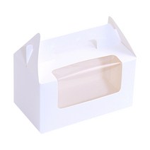 손잡이 창 포장 상자 대 9.2 × 16.5 × 9 cm, 화이트, 20개