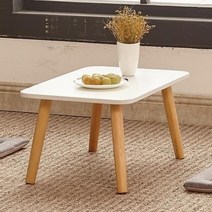 따니네 미니 테이블 미니책상 정사각형 ZZ001 50 x 50 x 30 cm, 화이트