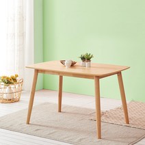 홈인홈 우드필 원목 식탁 겸 테이블 1200 x 800 cm, 내추럴