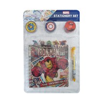 마블 스페셜 gift 문구세트 B타입 아이언맨, 혼합색상, 1개