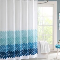 블럭마트 고급 욕실 방수 샤워커튼 그라디언트 트윌 180 x 180 cm, 1개, 1593395153