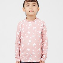 롤리핏 아동용 버터플라이즈 요가웨어 스포츠 긴팔티셔츠