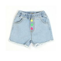 라라아망 아동용 레인보우 숏청바지