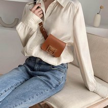글램디브 레비 스퀘어 힙색 벨트백