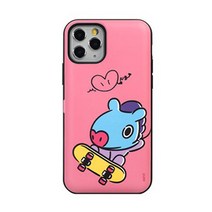 BT21 행아웃 카드 수납 범퍼 휴대폰 케이스 + C타입 젠더
