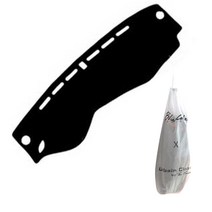 어바인클래스 블루코드 벨벳 논슬립 대쉬보드커버 매트 블랙 원단 + 블랙 엣지 + 더스트 백, 렉서스, RC200T(센터스피커 무)