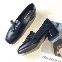 JH컴퍼니 여성용 캐주얼 스티치 라인 리본 로퍼