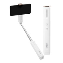 슈피겐 블루투스 조명 셀카봉 엔젤링화이트, S550W