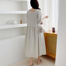 여유 한모금 임부 원피스