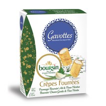 가보떼 미니 크레페 브루생 치즈 갈릭 앤 파인 허브 스낵, 60g, 1개