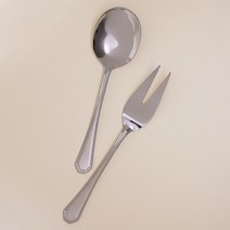 테이블아트 폼 서빙스푼 + 포크 세트, 1세트