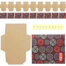 인디케이 전통 엽전 감사 카드 + 봉투, 혼합색상, 10세트